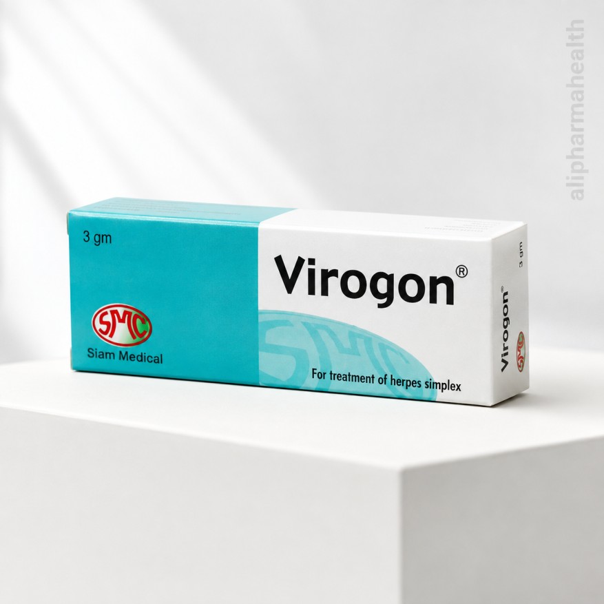 Virogon Acyclovir Crème 5 % 3 g Crème Virogon Acyclovir 5 % 3 g contre les boutons de fièvre et l'herpès.